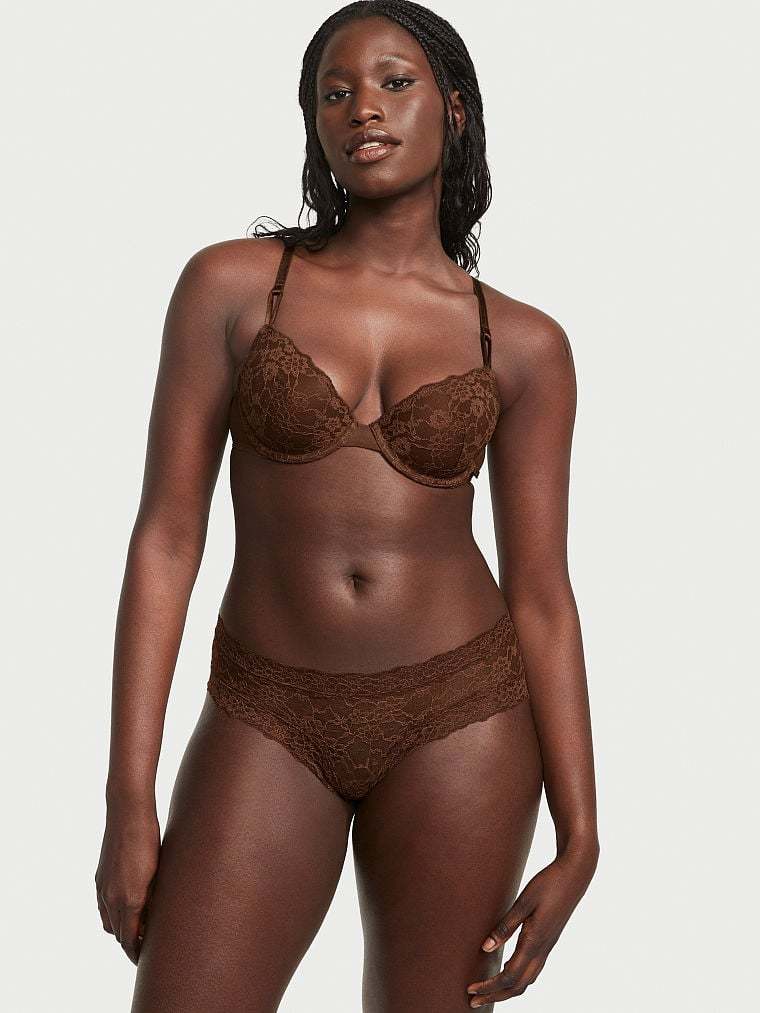 Sexy Tee Posey Lace Lightly Lined Demi Bra
