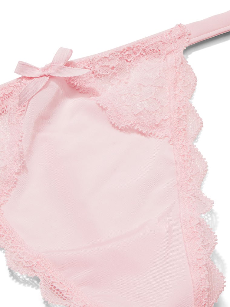 Lace Trim V-String Panty