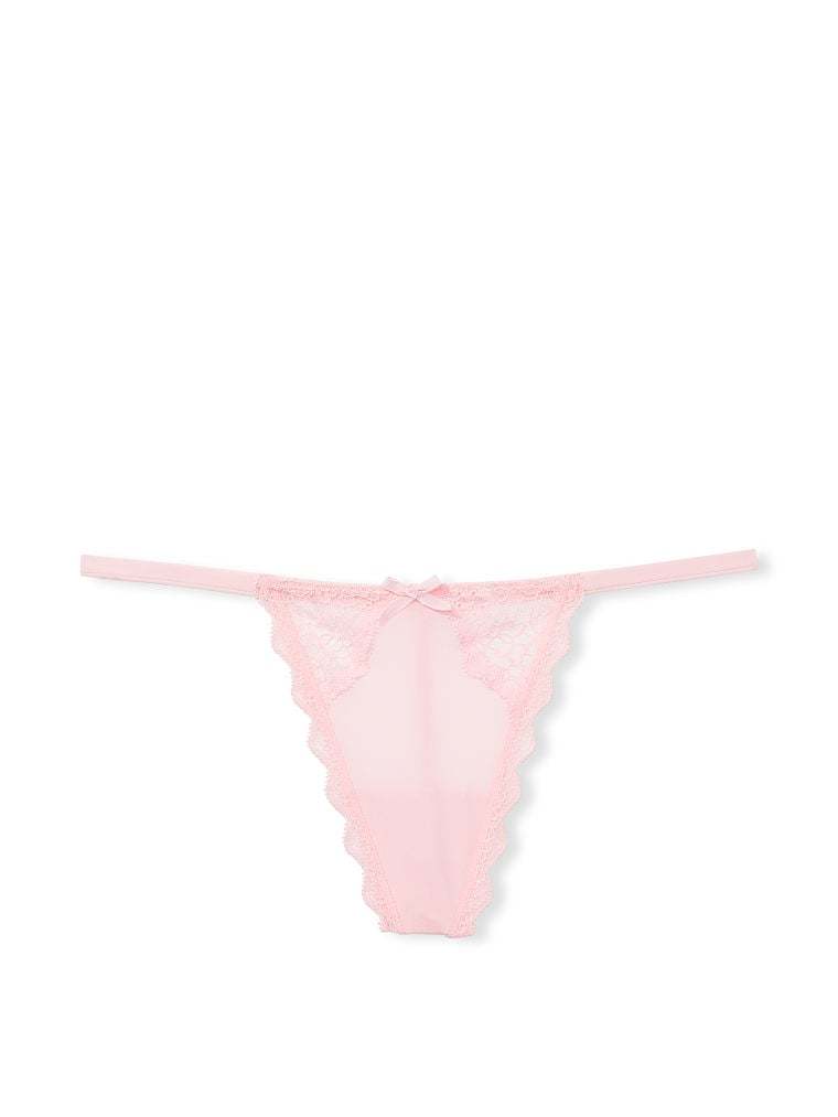 Lace Trim V-String Panty