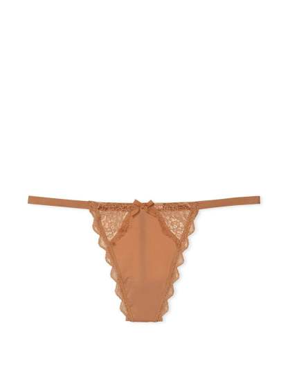 Lace Trim V-String Panty