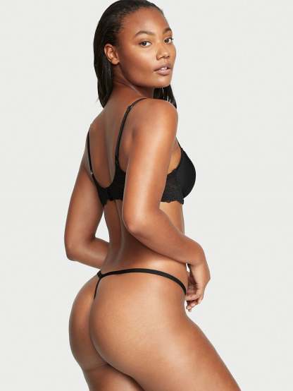Lace Trim V-String Panty