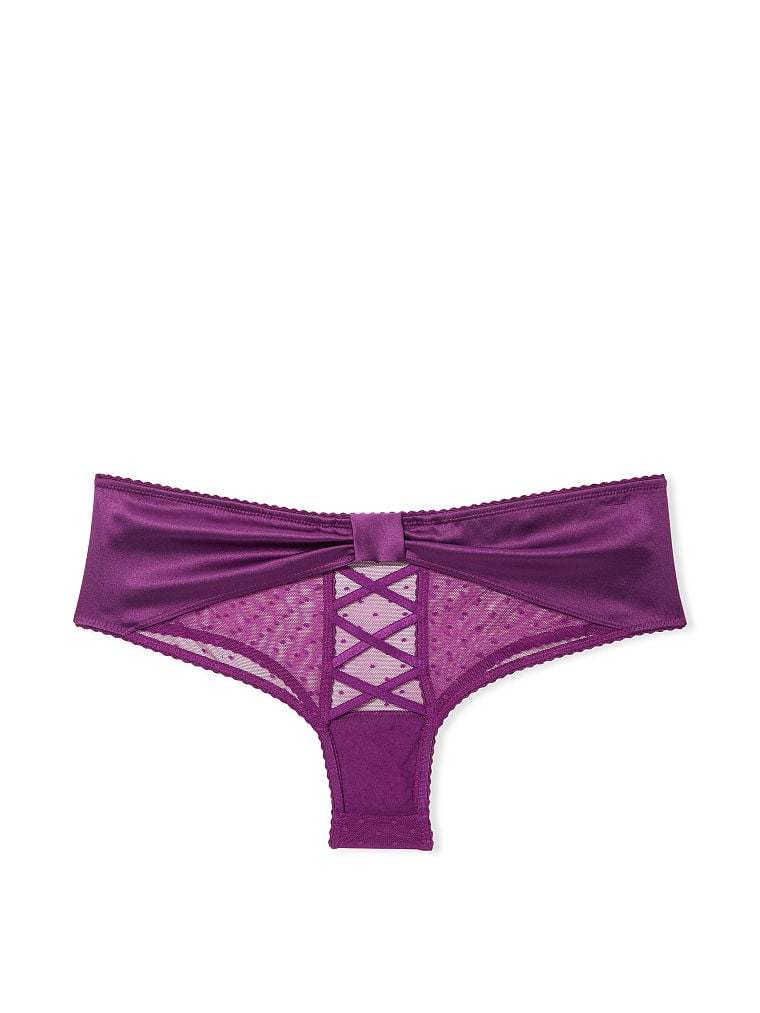 Bow-Back Open Lace-Up Cheeky Panty