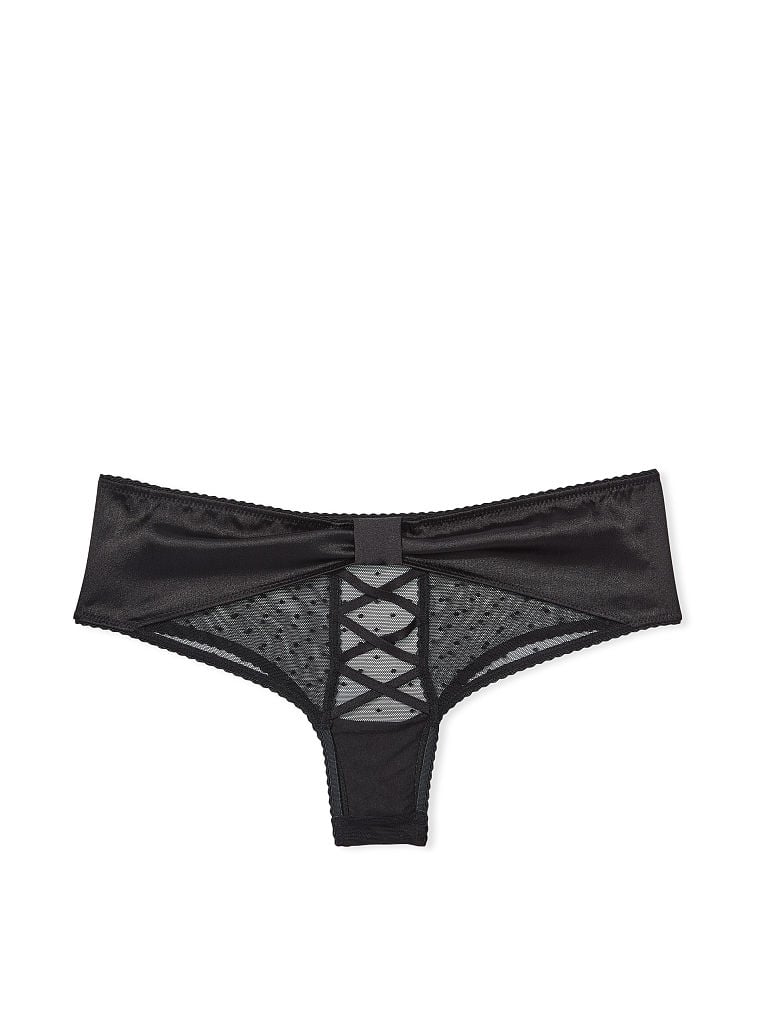 Bow-Back Open Lace-Up Cheeky Panty