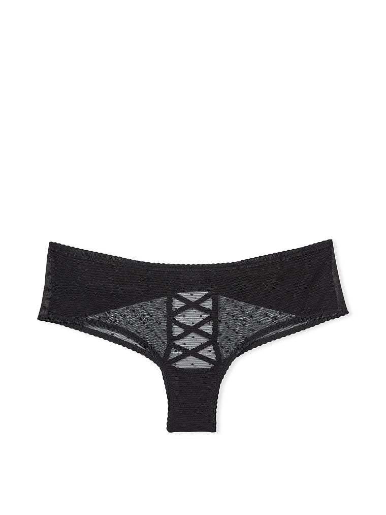 Bow-Back Open Lace-Up Cheeky Panty