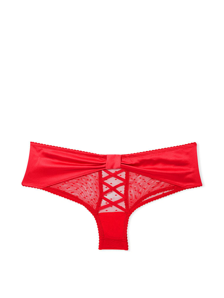 Bow-Back Open Lace-Up Cheeky Panty