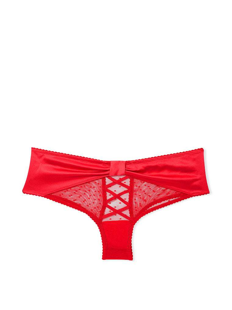 Bow-Back Open Lace-Up Cheeky Panty