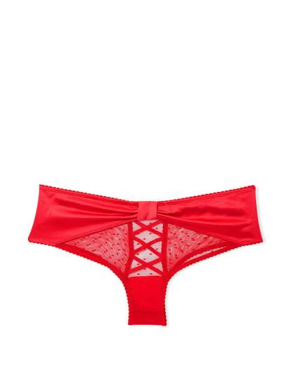 Bow-Back Open Lace-Up Cheeky Panty