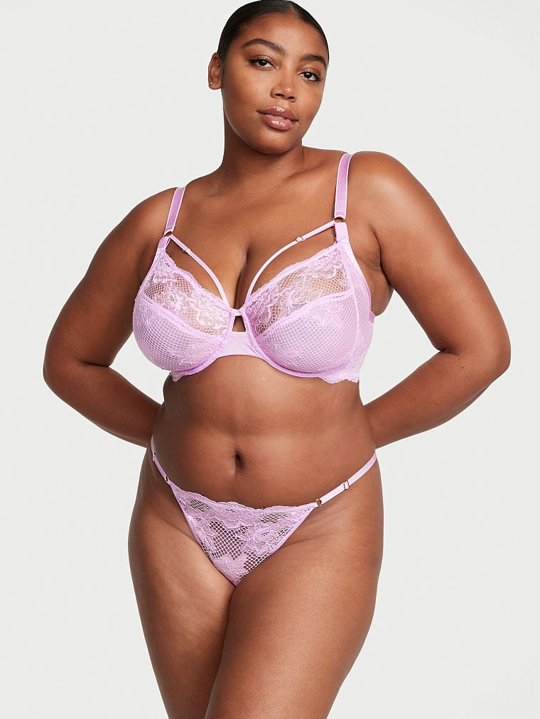 Fishnet Lace V-String Panty