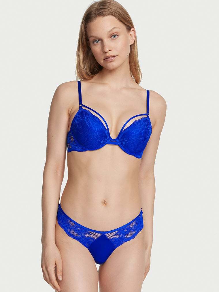 Lace-Trim Thong Panty