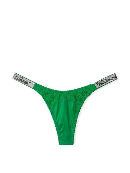Double Shine Strap Smooth Thong Panty