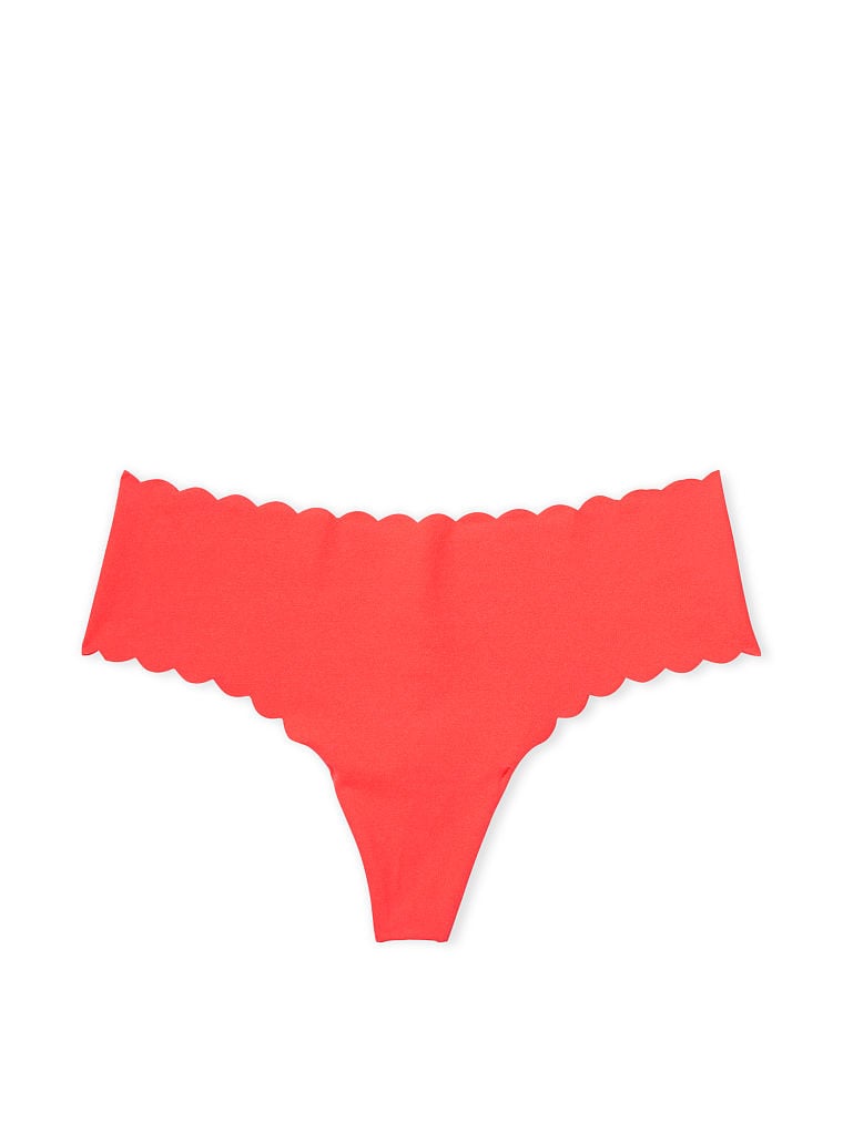 No-Show Ribbed Thong Panty
