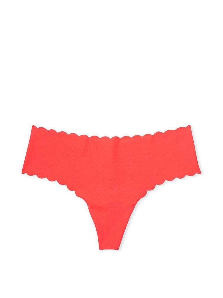 No-Show Ribbed Thong Panty