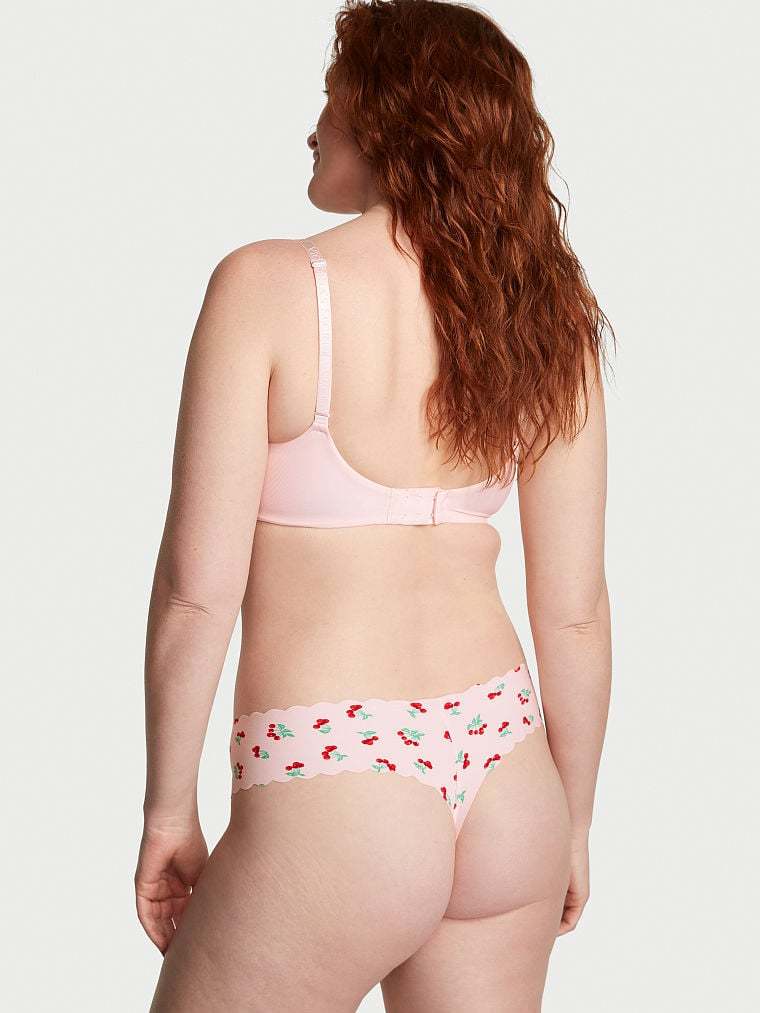No-Show Ribbed Thong Panty