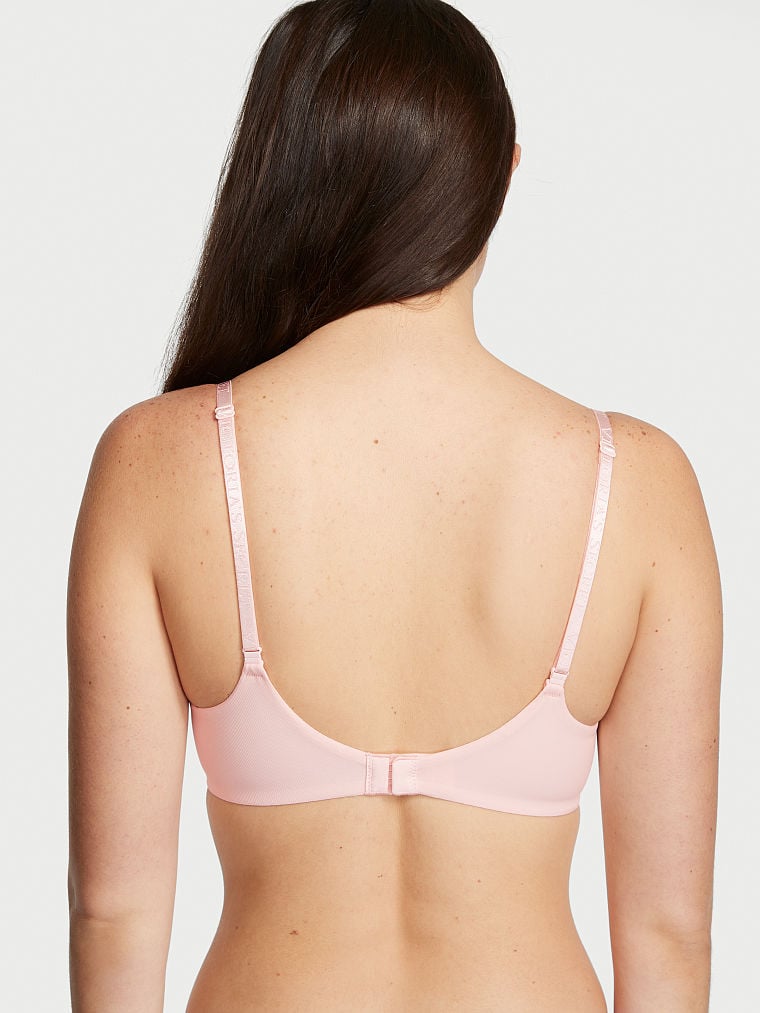 Lightly Lined Smooth Micro-Rib Demi Bra