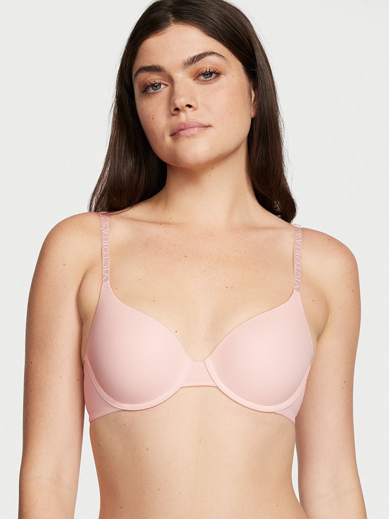 Lightly Lined Smooth Micro-Rib Demi Bra
