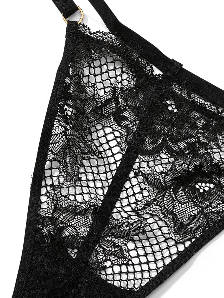 Fishnet Lace V-String Panty