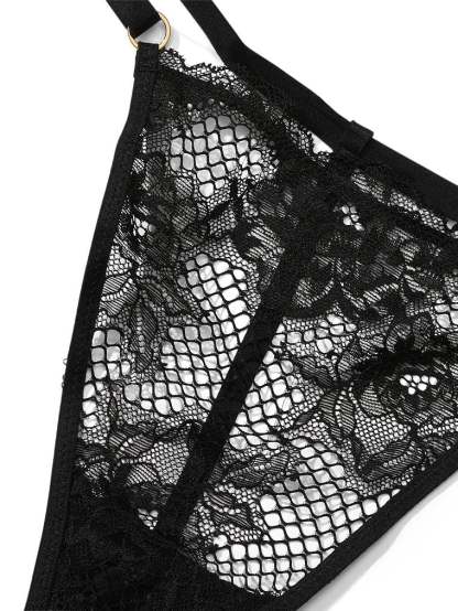 Fishnet Lace V-String Panty