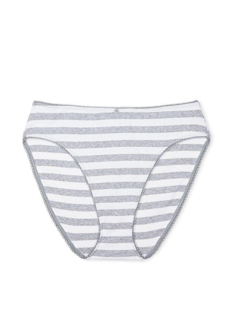 Stretch Cotton High Leg Brief Panty