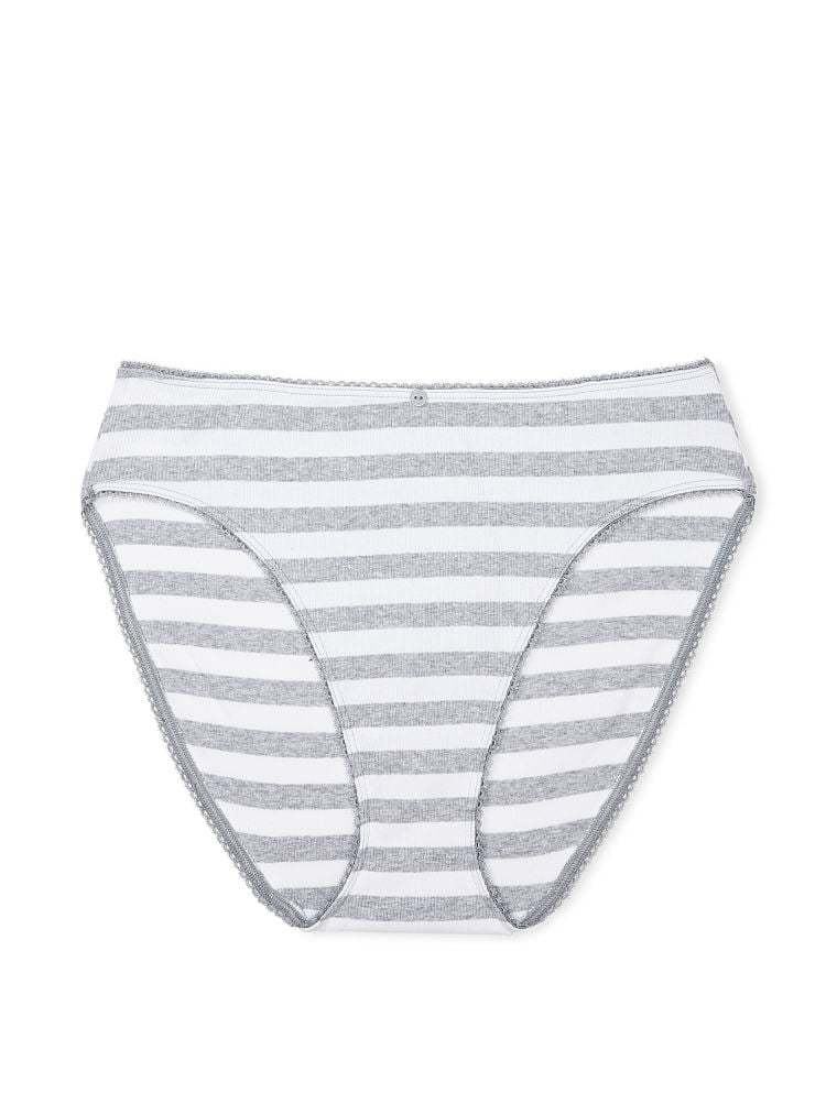 Stretch Cotton High Leg Brief Panty