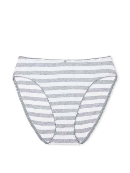 Stretch Cotton High Leg Brief Panty