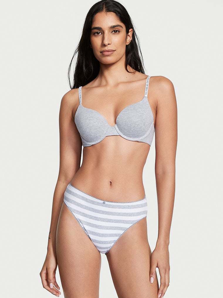 Stretch Cotton High Leg Brief Panty