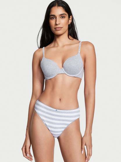 Stretch Cotton High Leg Brief Panty