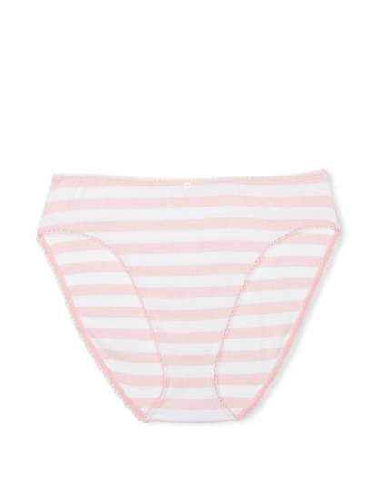 Stretch Cotton High Leg Brief Panty