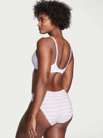 Stretch Cotton High Leg Brief Panty