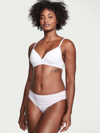 Stretch Cotton High Leg Brief Panty