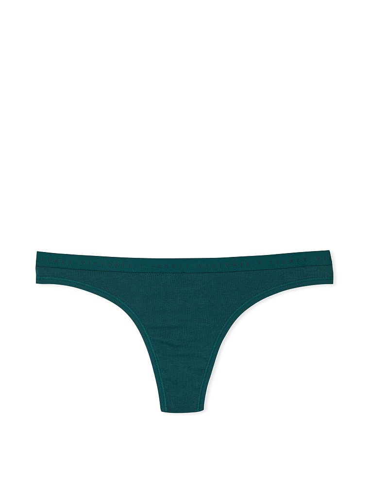 Stretch Cotton Thong Panty
