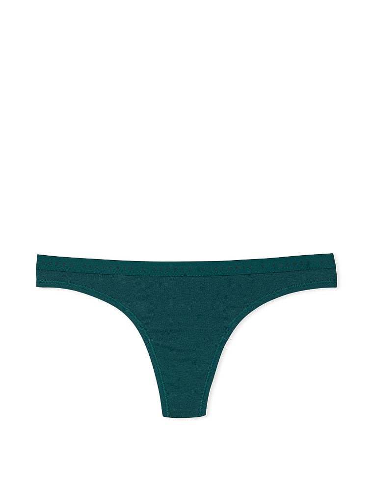 Stretch Cotton Thong Panty
