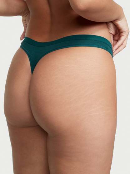 Stretch Cotton Thong Panty