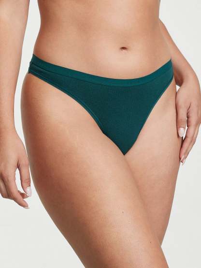 Stretch Cotton Thong Panty