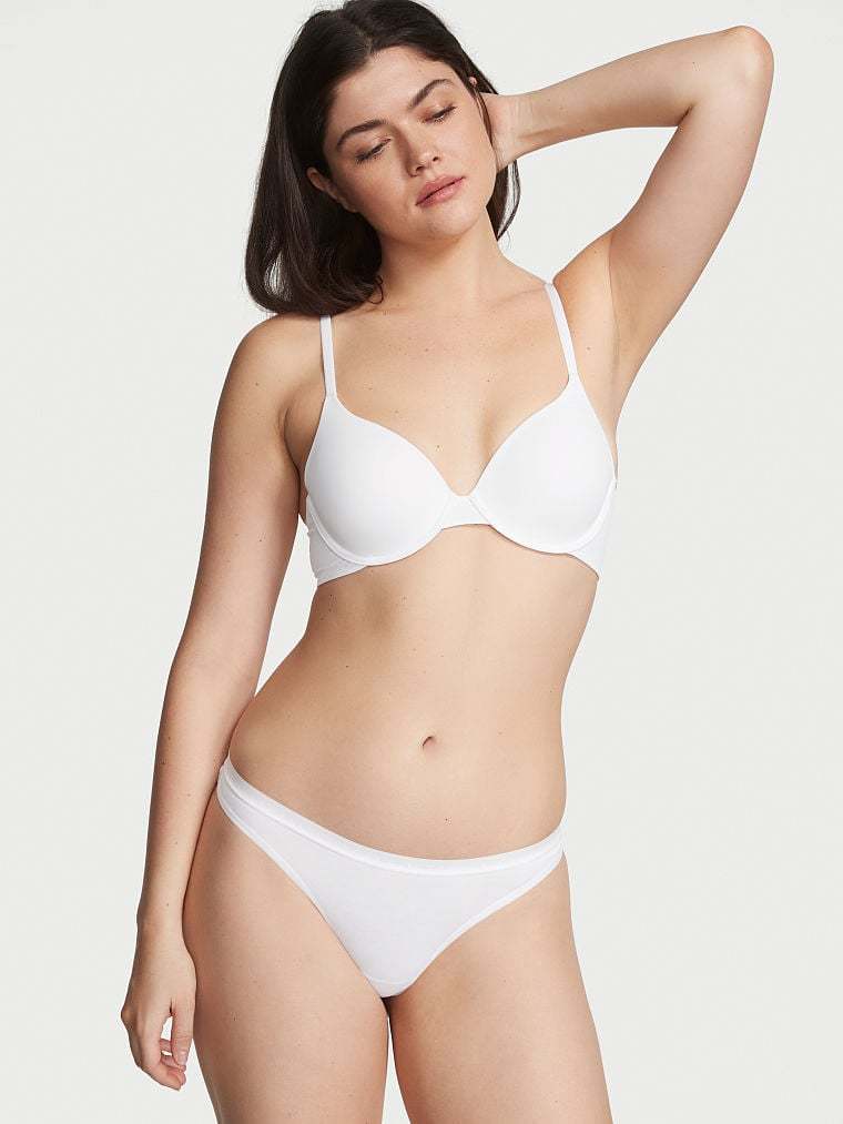 Stretch Cotton Thong Panty