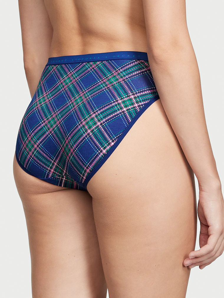 Stretch Cotton High Leg Brief Panty