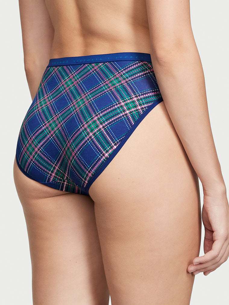 Stretch Cotton High Leg Brief Panty