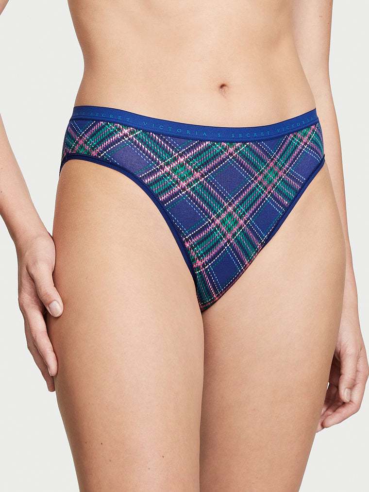 Stretch Cotton High Leg Brief Panty