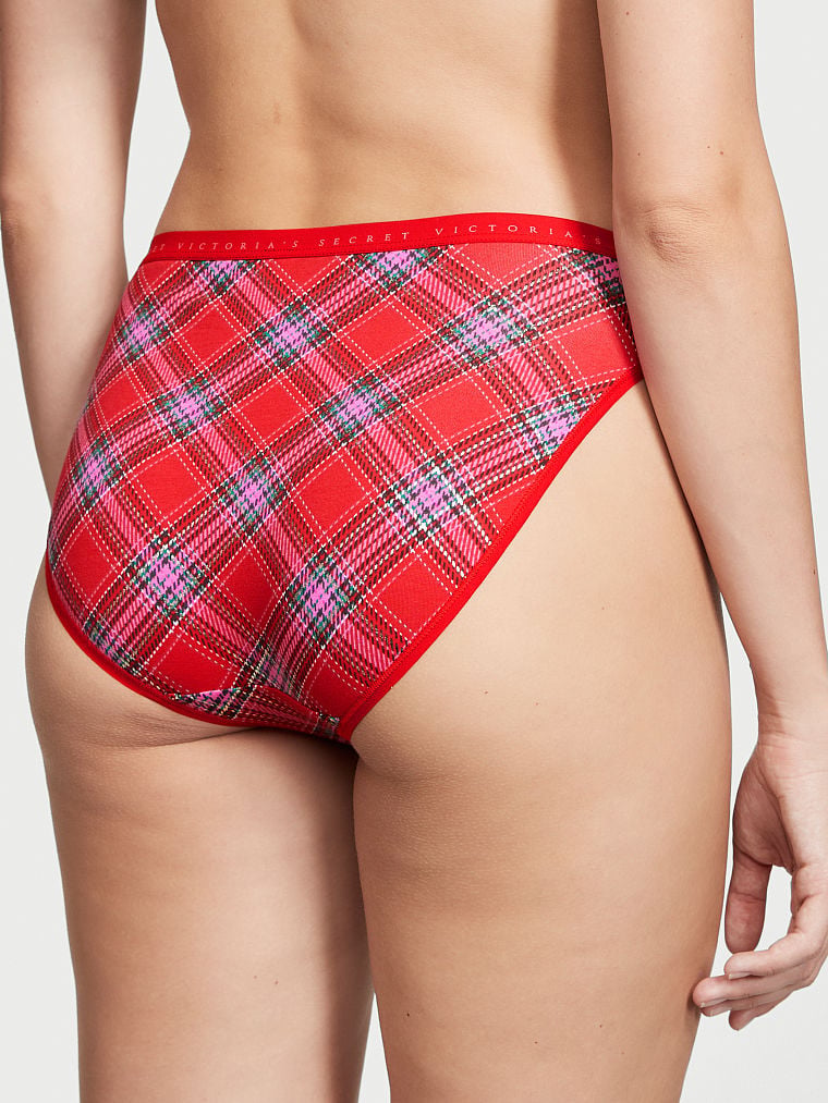 Stretch Cotton High Leg Brief Panty