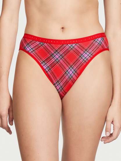 Stretch Cotton High Leg Brief Panty