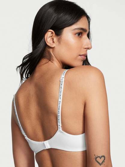 Unlined Full-Coverage Cotton Bra