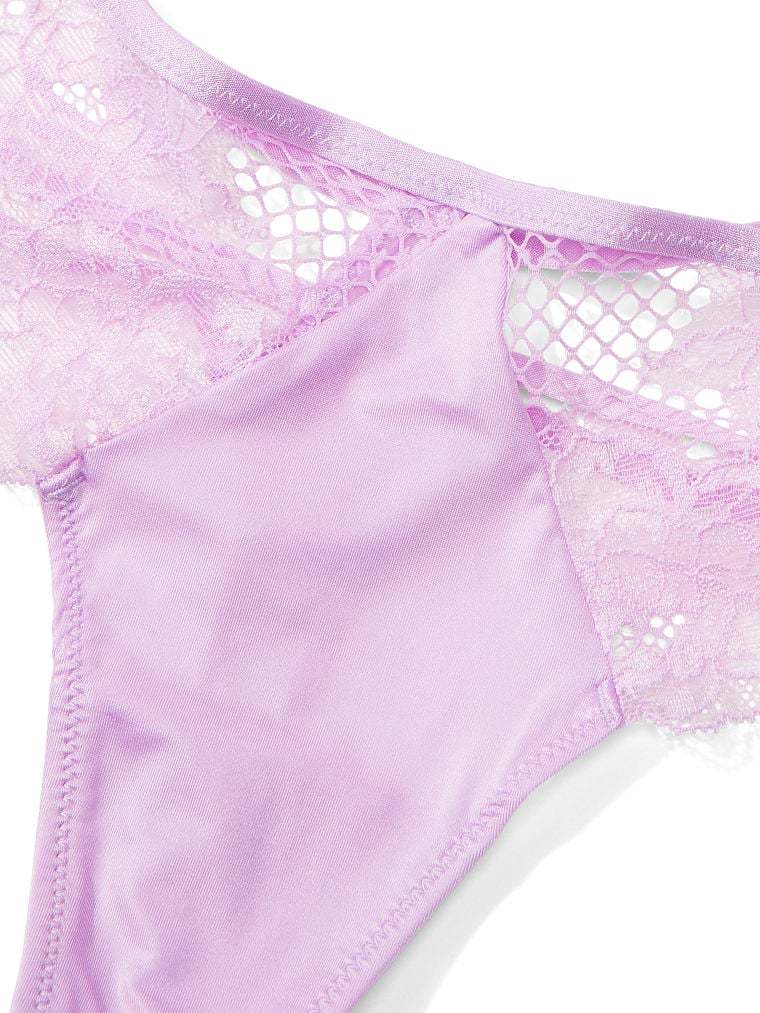 Lace-Trim Thong Panty