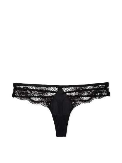 Lace-Trim Thong Panty