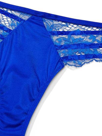 Lace-Trim Thong Panty