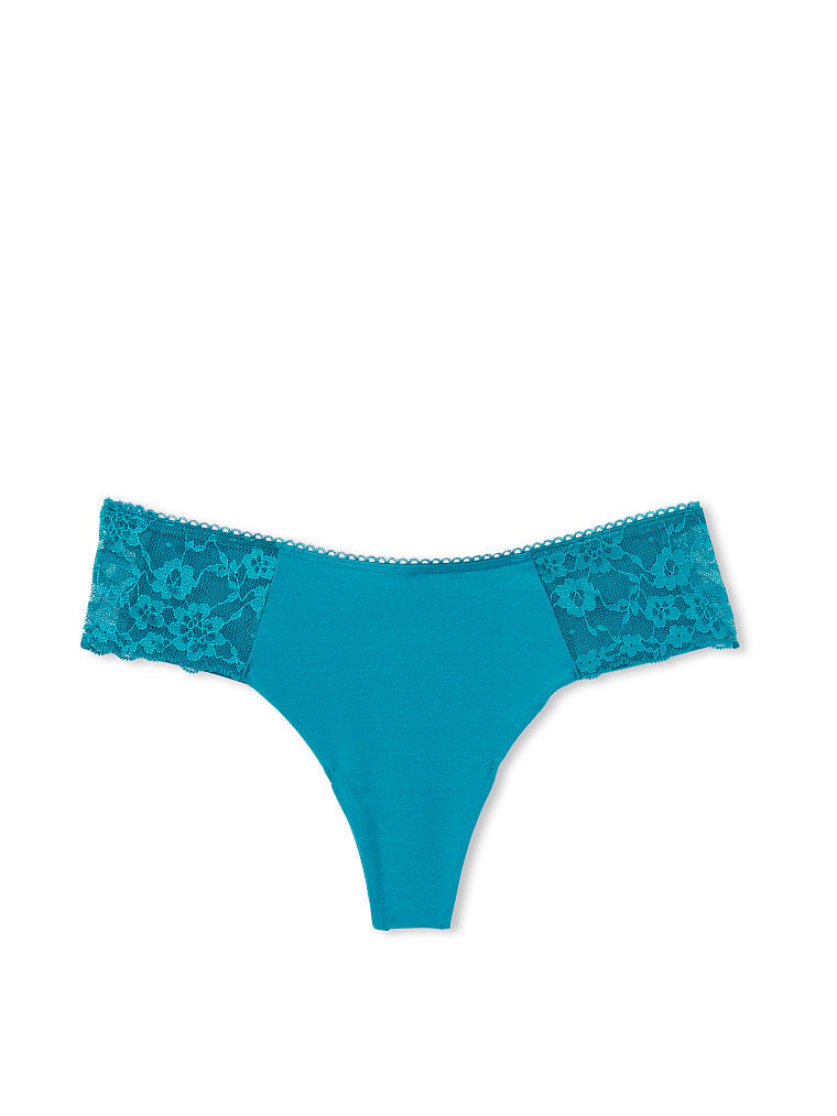 No-Show Ribbed Thong Panty