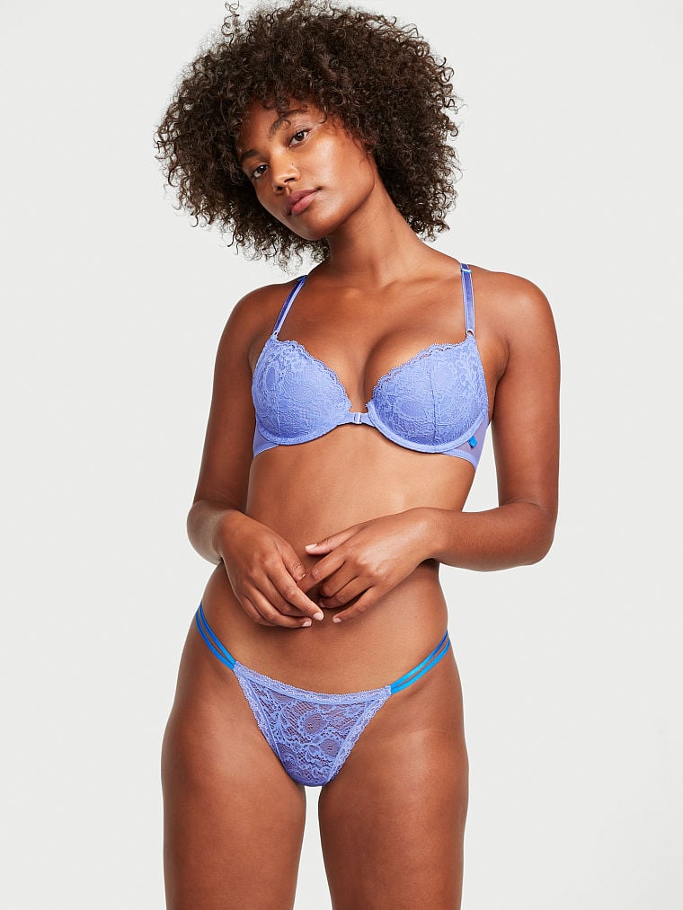 Sexy Tee Lightly Lined Paisley Lace Demi Bra
