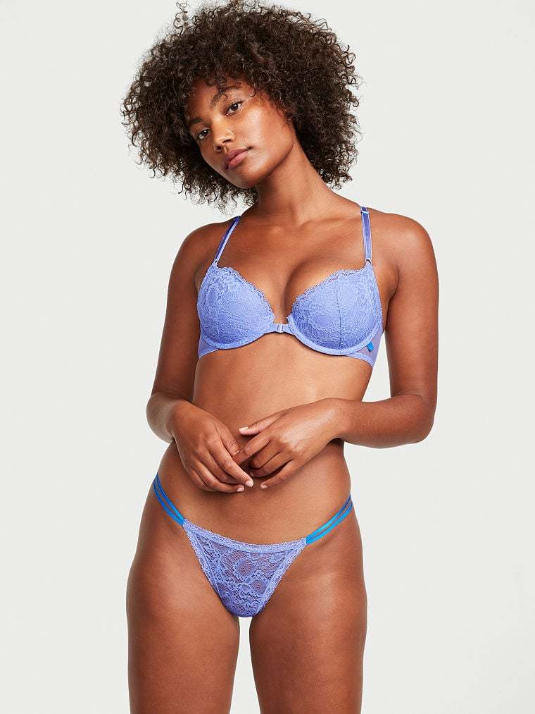 Sexy Tee Lightly Lined Paisley Lace Demi Bra