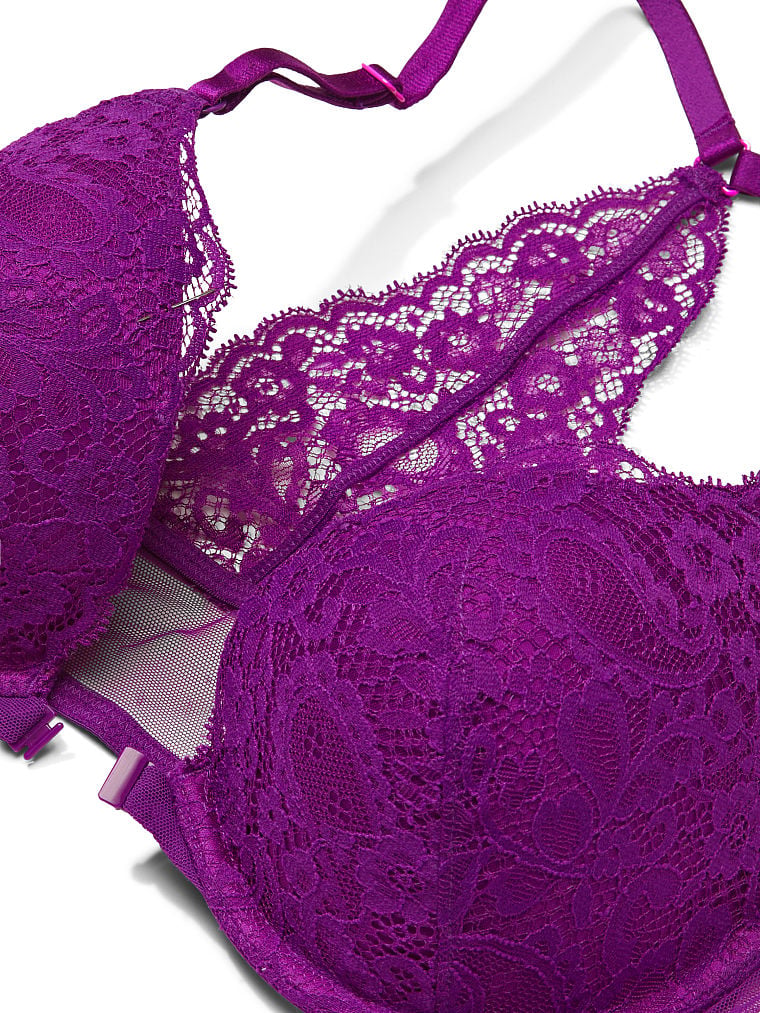 Sexy Tee Paisley Lace Push-Up Bra