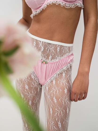 Pink Gingham Panty