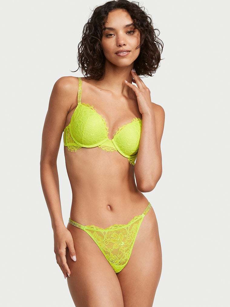 Shine Strap Thong Panty