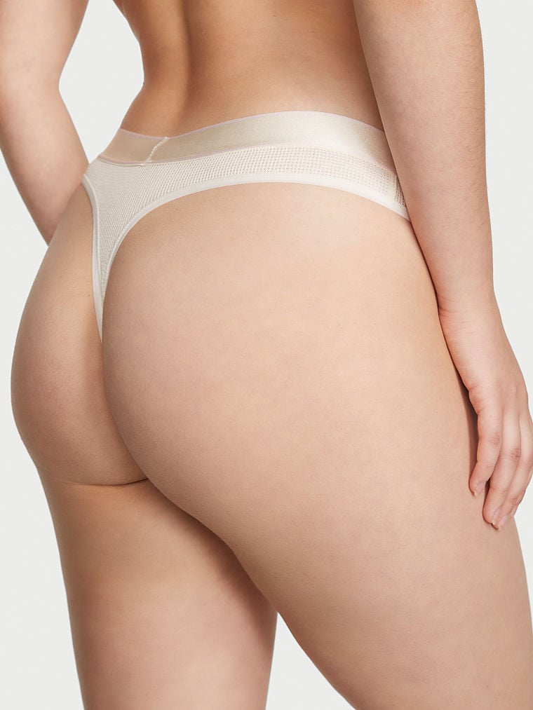 Shine Patch Thong Panty